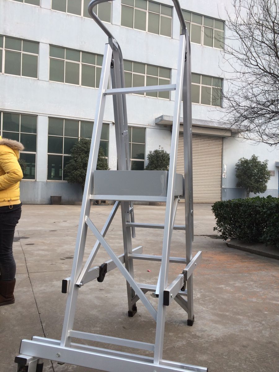 Effect drawing of Aluminum Safety Step Ladder With Handrail
