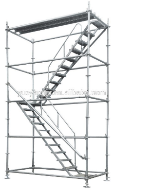 display of Aluminium Scaffold Stair Ladder for Construction Use