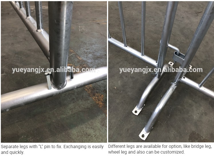 Effect drawing of Galvanized Steel Road Crowd Control Barrier for Event