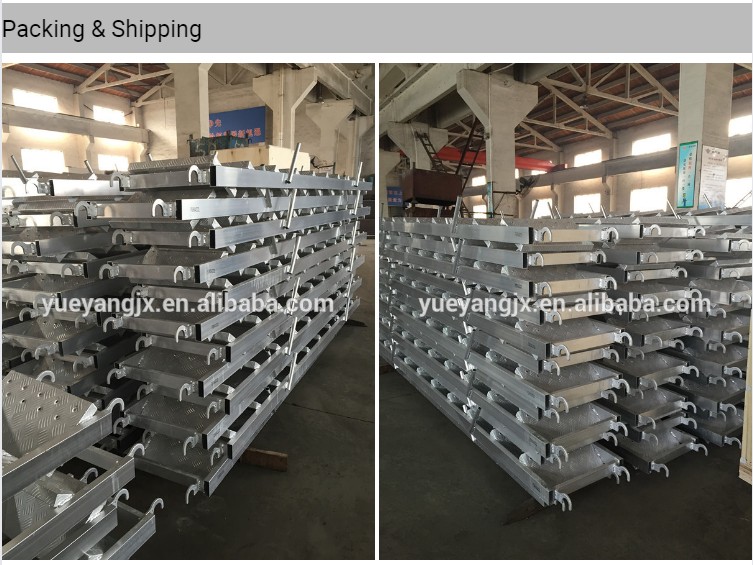packing and shipping about Aluminium Scaffold Stair Ladder for Construction Use