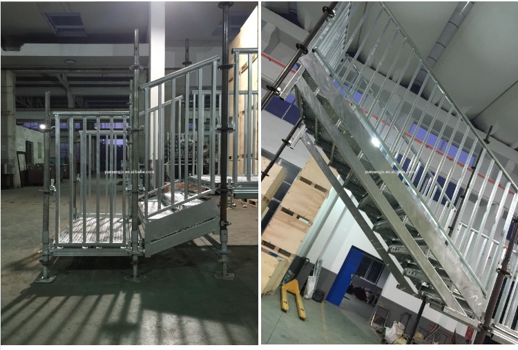 display of Scaffolding Stair System With Assembly Design For Event