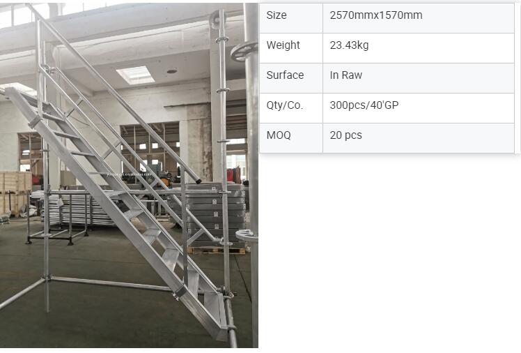 Parameters of Aluminium Scaffolding Stair System With Smart Design