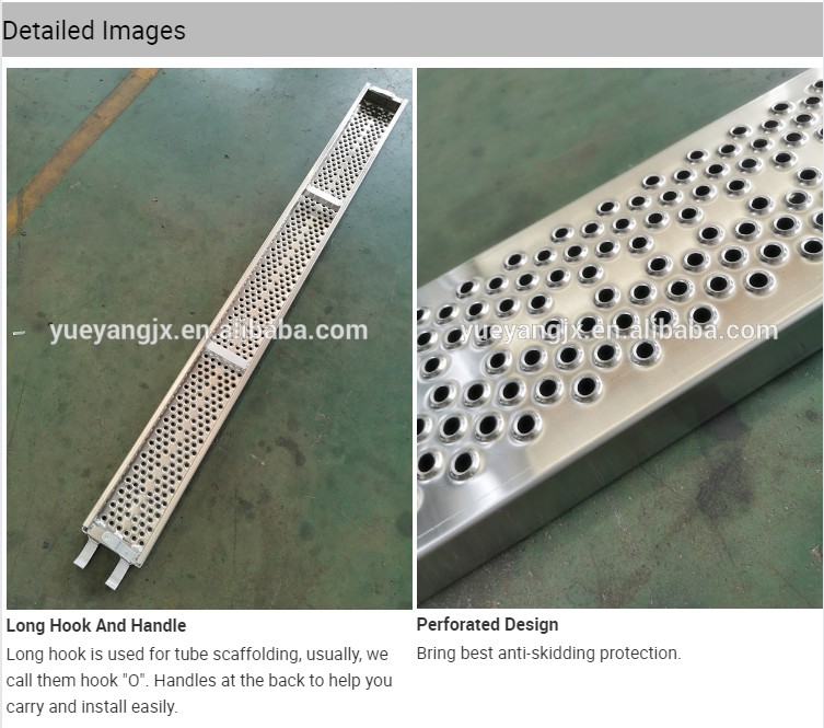 detail images about Perforated Aluminium Scaffolding Plank In Layher Style