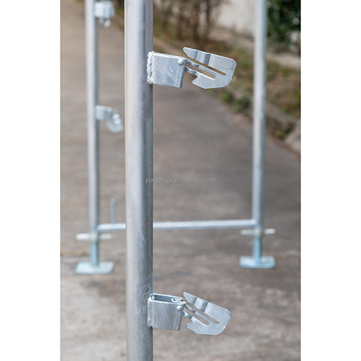 Special Lock System for single guardrail Sistema de trava especial para guarda-corpo simples