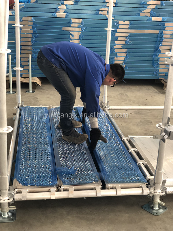 Show of All-round Ringlock Scaffolding Stair System For Work Platform عرض نظام السقالات Ringlock متعدد الاستخدامات لمنصة العمل