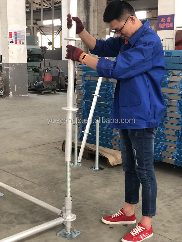 Lap stage of All-round Ringlock Scaffolding Stair System For Work Platform مرحلة اللفة لنظام السقالات الدائرية الشاملة لمنصة العمل