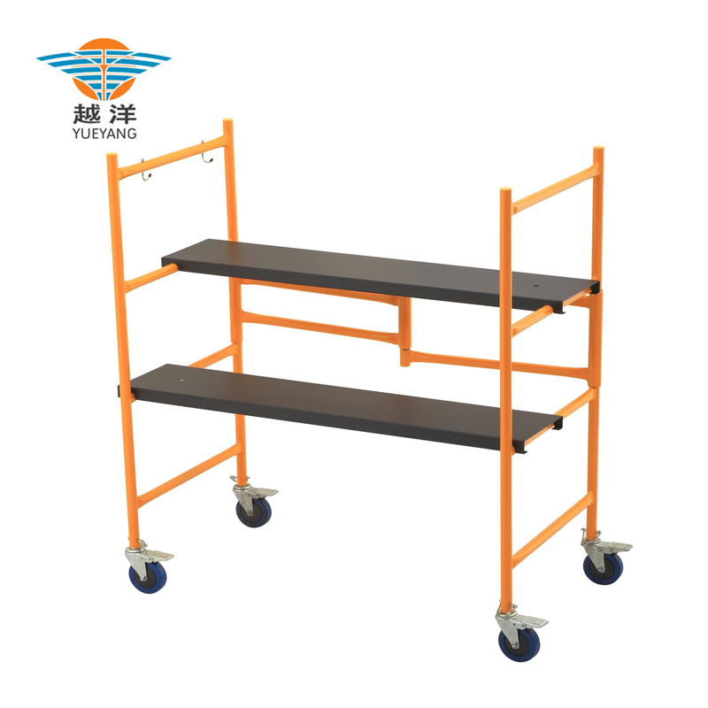 Moveable Portable Folding Scaffolding For Builder Use سقالة قابلة للطي محمولة ومتحركة للاستخدام من قبل عمال البناء