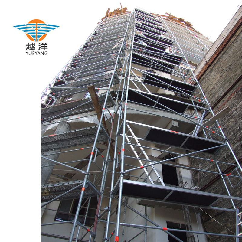 Construction requirements for Facade scaffolding systems