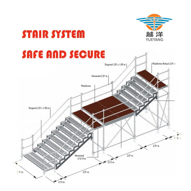 Scaffolding Stair System With Assembly Design For Event