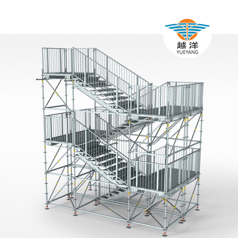 Outdoor Iron Ringlock Scaffolding Stair For Playground