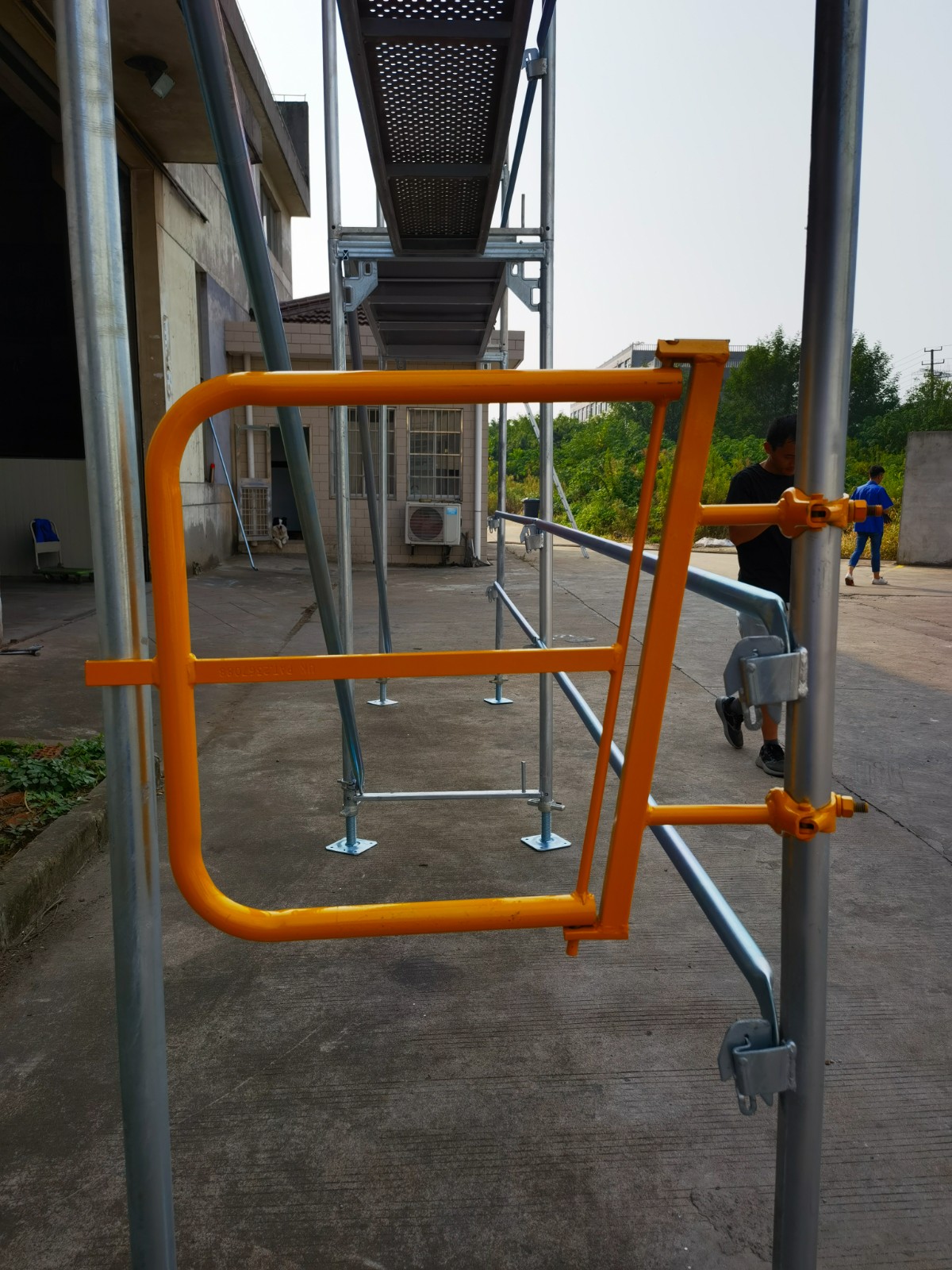 Andaimes de fachada de aço galvanizado para uso na construção