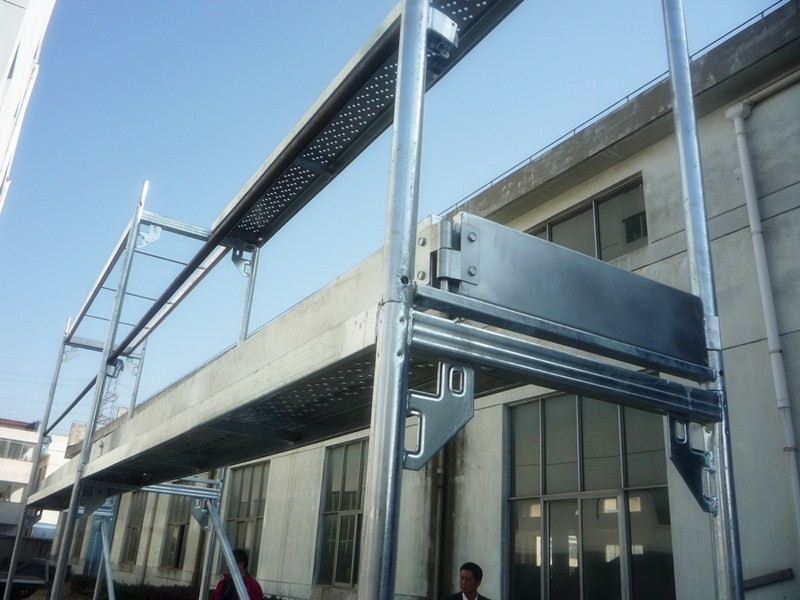 Andaimes de fachada de aço galvanizado para uso na construção