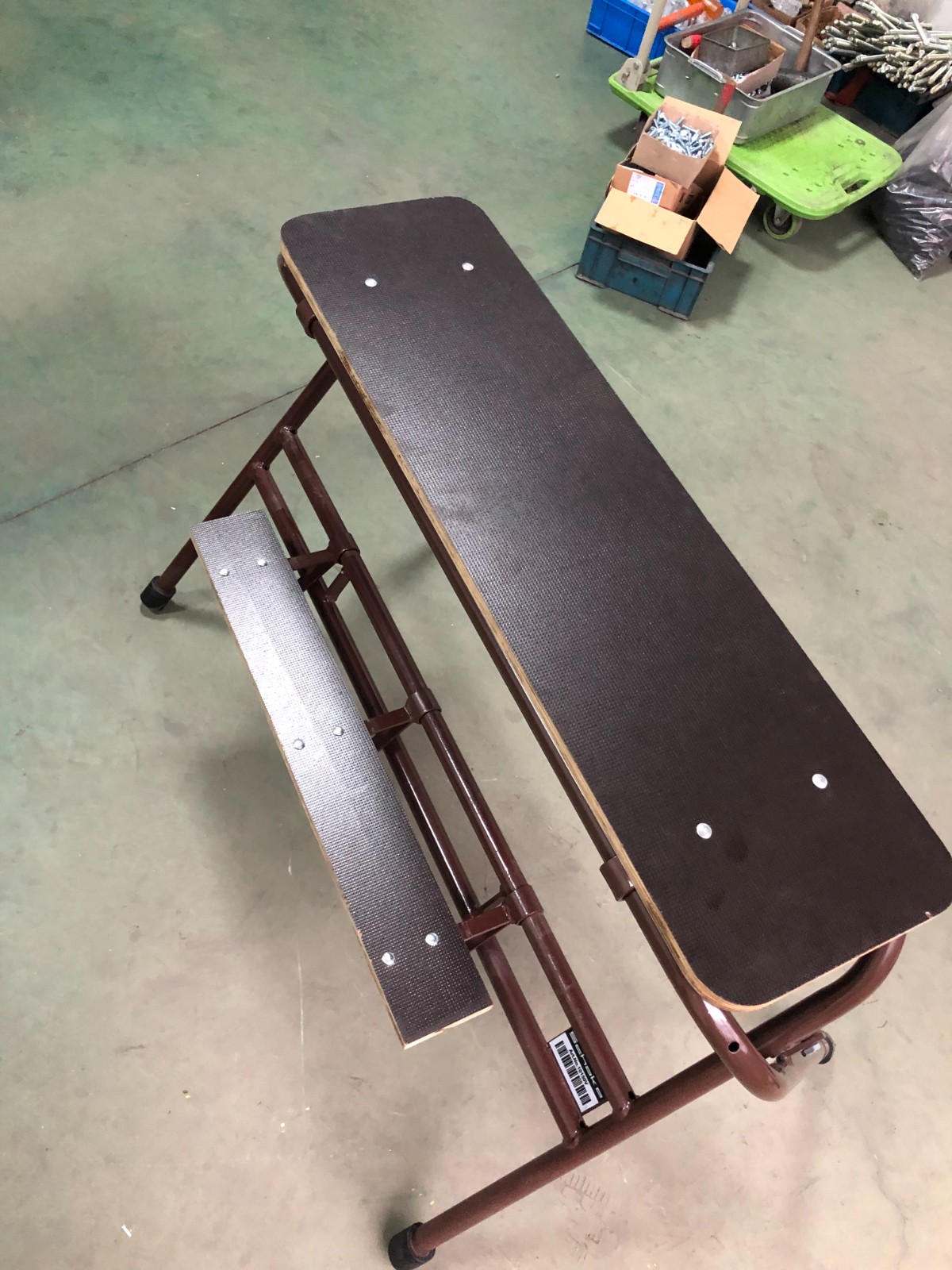 Steel Portable Folding Work platform Ladder With 3 Step