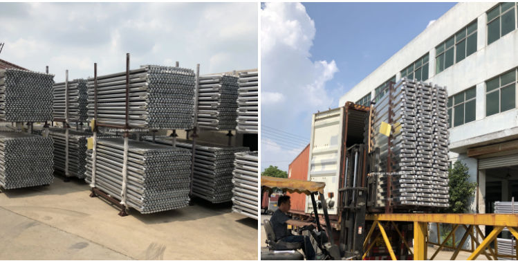 Transportation of Wooden Scaffolding Toe Board For Allround Layher Ringlock Scaffolding System