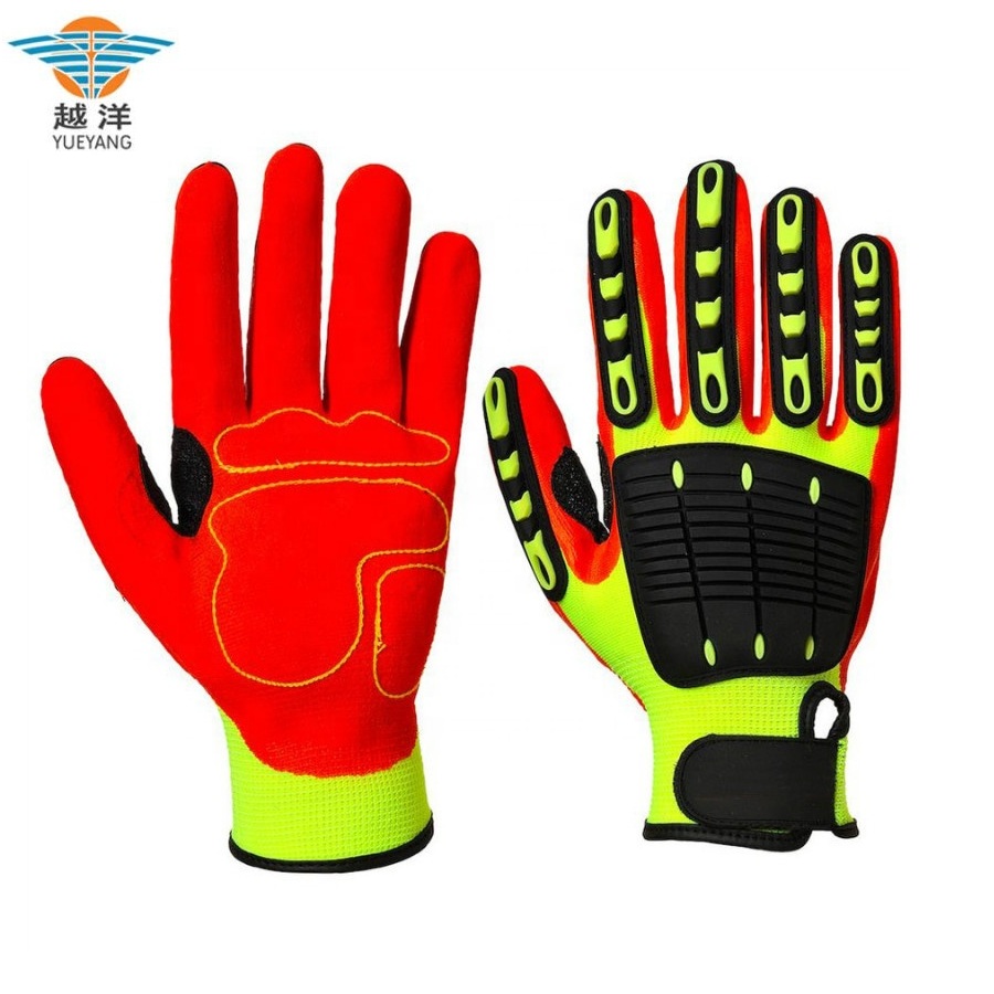 Safety gloves for the construction industry