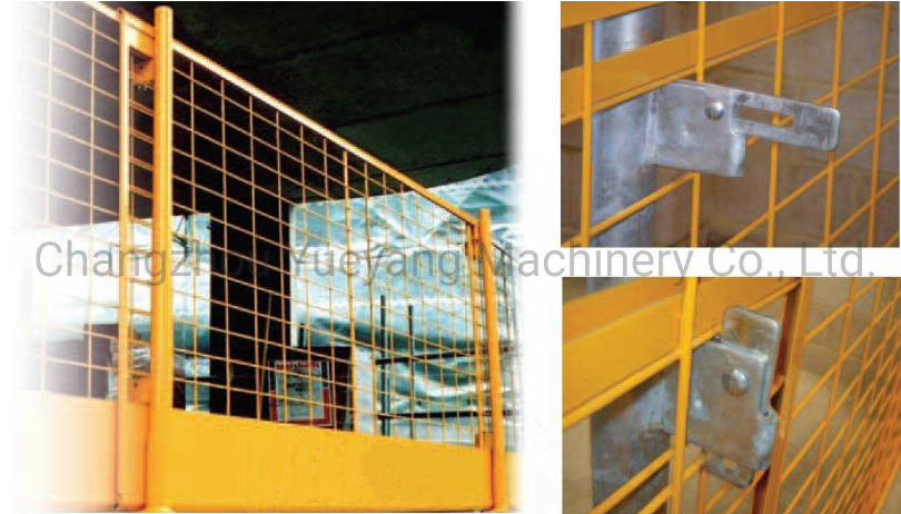 display of Galvanized Steel Safety Temporary Fence for Edge Protection