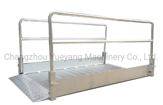 display of High Strength Portable Aluminium Demountable Gangway with Ramp and Handrail