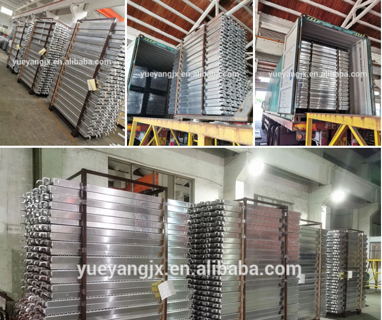 Packing of Steel Scaffolding Corner Plank Deck In Layher Style For Construction Use