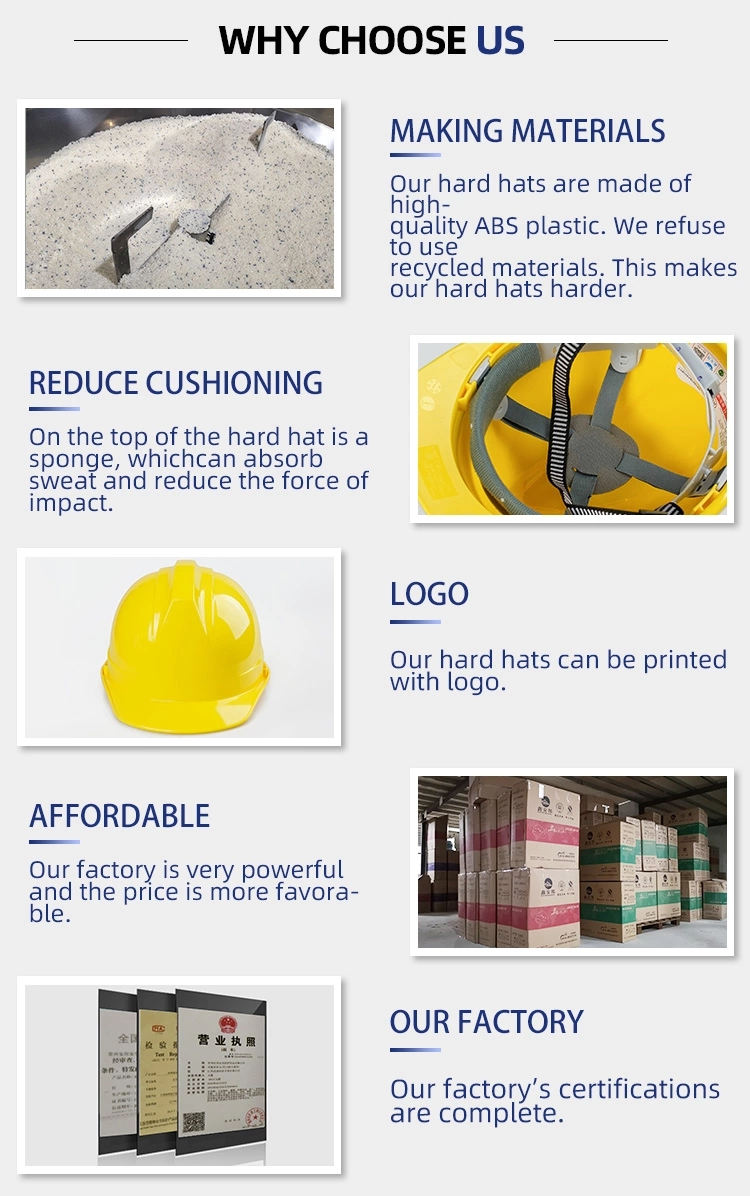 Presentation of Construction Industrial Working Safety Helmet Hard Hats