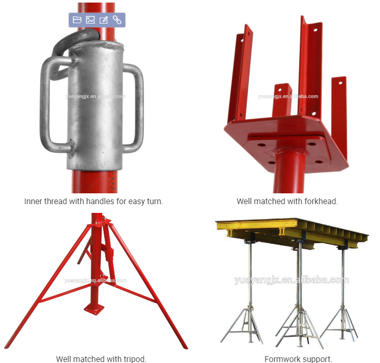 display of Portable Adjustable Shoring Prop For Formwork Support
