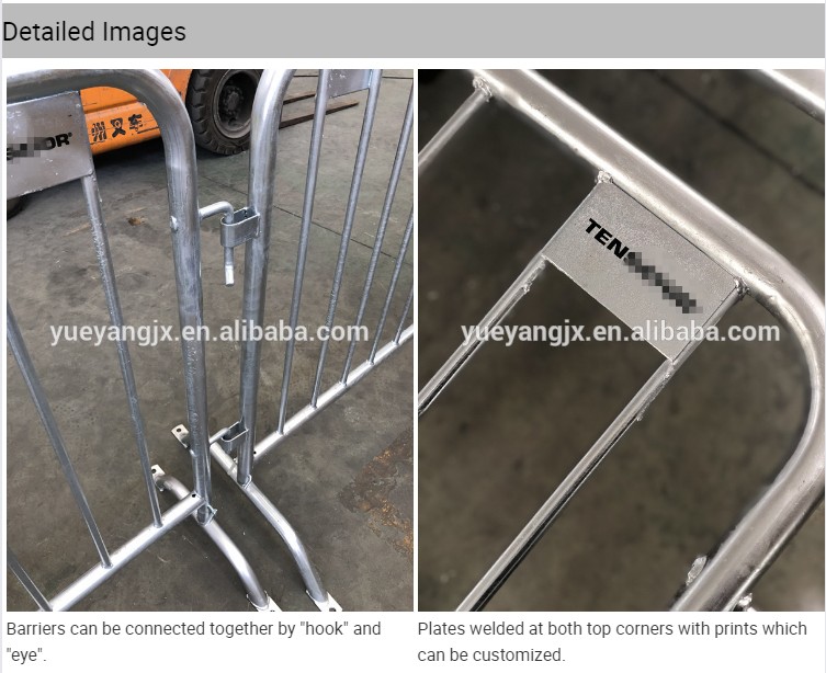 detail images about Portable Crowd Control Barrier For Multi-Use
