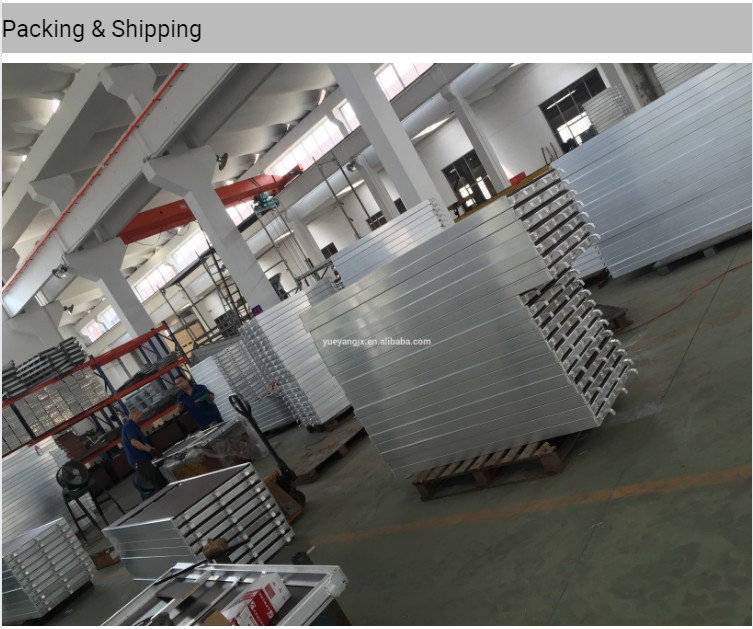 packing and shipping about Aluminium Scaffold Trap Door Deck with Ladder for Construction Use