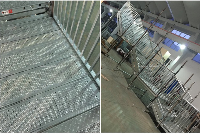 Show of Galvanized Outdoor Stage Stairs for Event Use