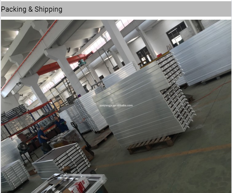 packing and shipping about Aluminium Plywood Scaffold Trap Door Platform with Ladder for Construction Use