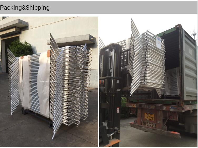 packing and shipping about Aluminum Crowd Control Barrier For Sale
