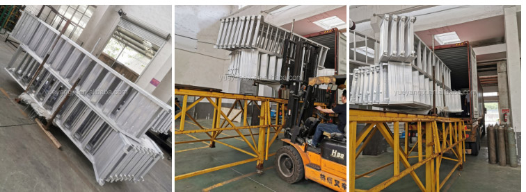 Transportation of Aluminium Scaffolding Stair Platform Ladder System