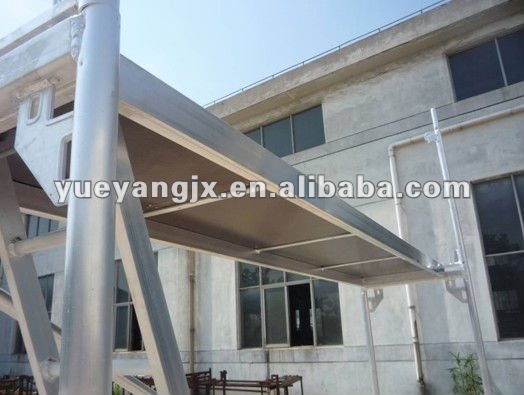Imagens detalhadas do sistema de andaimes de fachada Layher