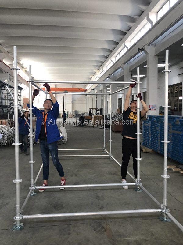 Construction stage of All-round Ringlock Scaffolding Stair System For Work Platform