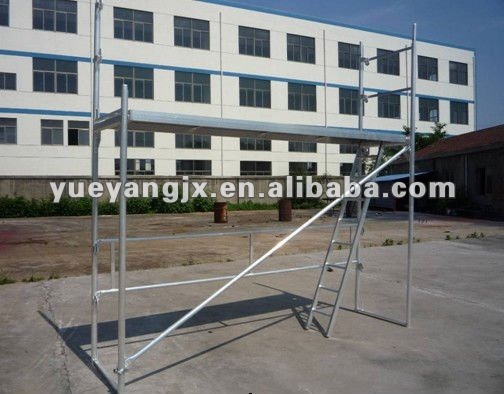 Imagens detalhadas do sistema de andaimes de fachada Layher