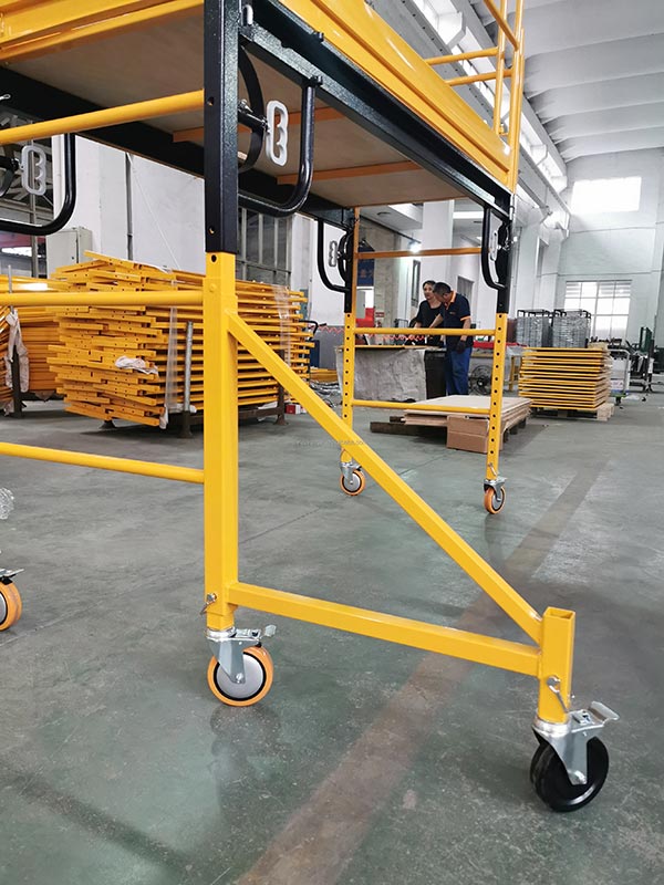 OSHA requires outriggers when the height of the platform exceeds 4 times the base width