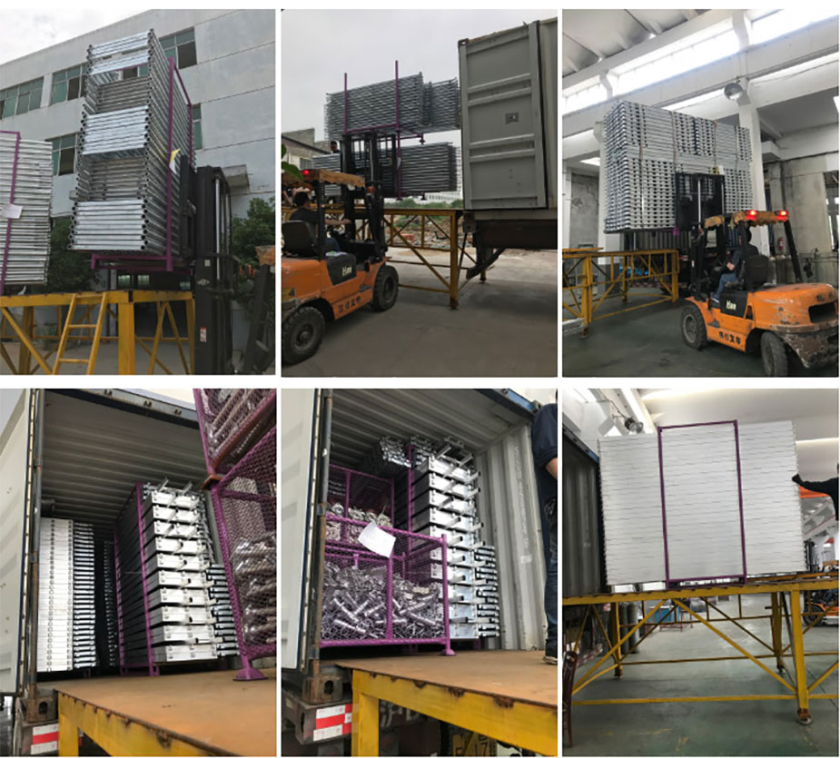 aluminium scaffold towers packing and shipping