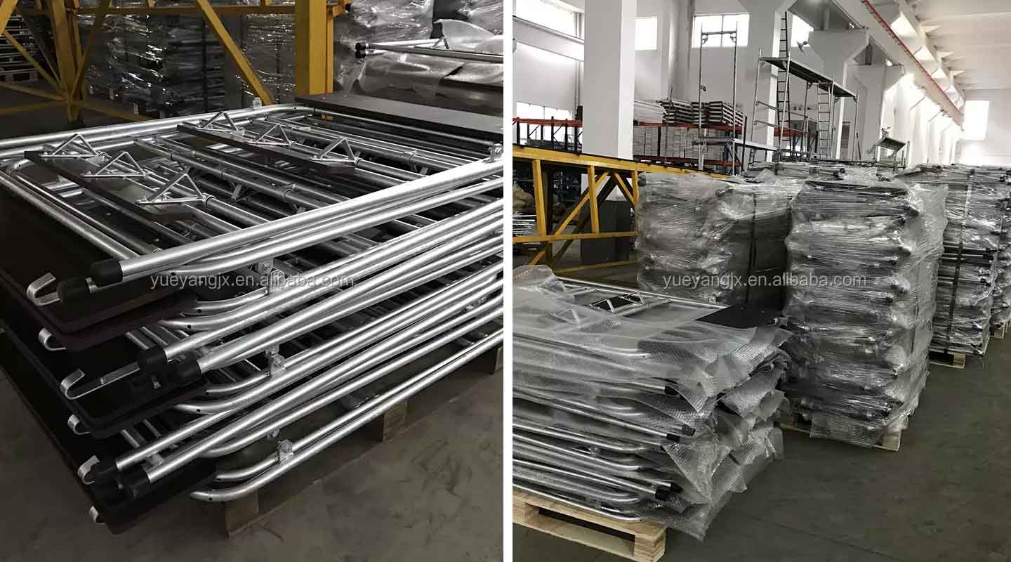 aluminum ladder steps packing and shipping